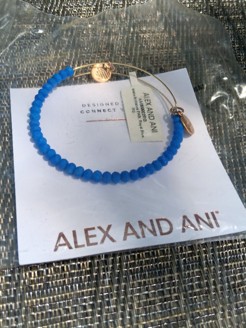 Alex and Ani Matte Brilliance Bracelet Royal Blue